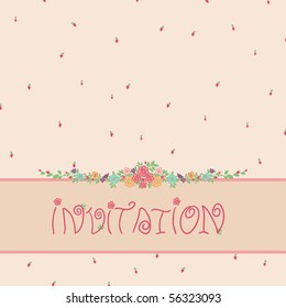 romantic floral card