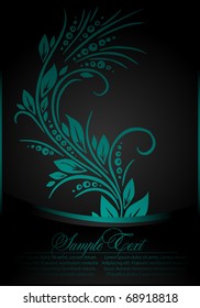 romantic floral card