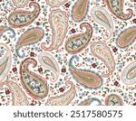 Romantic floral paisley pattern,  Persian pattern  Indian floral pattern, Vector Illustration ,Design for fashion , fabric, textile, wallpaper , wrapping and all prints