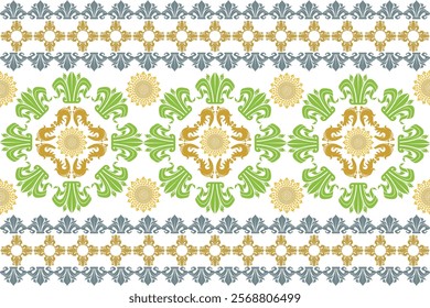 Romantic floral print, Boho, Persian, Indian floral pattern, Vector Illustration, design for fashion, fabric, carpet, textile, wallpaper, wrapping and all print.