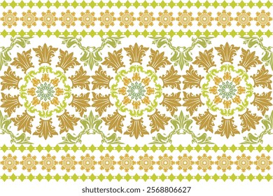 Romantic floral print, Boho, Persian, Indian floral pattern, Vector Illustration, design for fashion, fabric, carpet, textile, wallpaper, wrapping and all print.