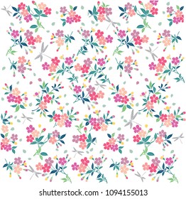 Romantic Floral Print Design