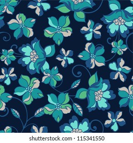 romantic floral seamless background