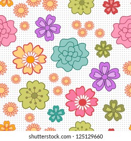 Romantic floral seamless background