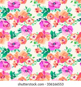 romantic floral ~ seamless background