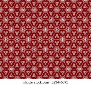 romantic floral seamless pattern background. Luxury texture for wallpaper, invitation. Vector illustration. silver on red color.