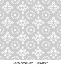 Romantic floral  seamless pattern for decoration damask wallpaper, vintage style