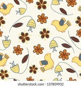 Romantic  floral texture. Copy that square to the side and you'll get seamlessly tiling pattern which gives the resulting image the ability to be repeated or tiled without visible seams.