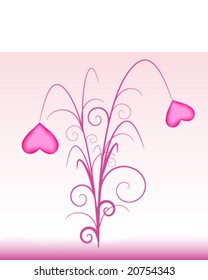 Romantic floral vector