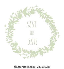 Romantic floral vector background