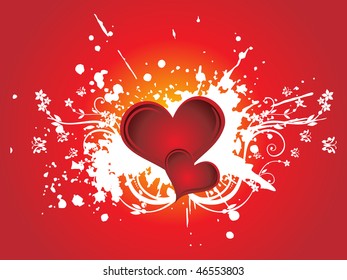romantic floral vector wallpaper