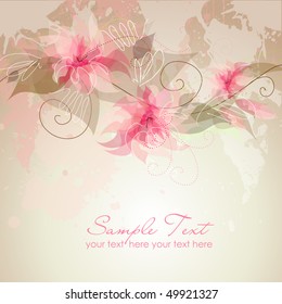 Fundo romântico da flor