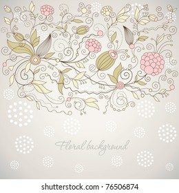 Romantic flower background