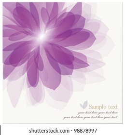 Romantic Flower Background. Vector illustration.