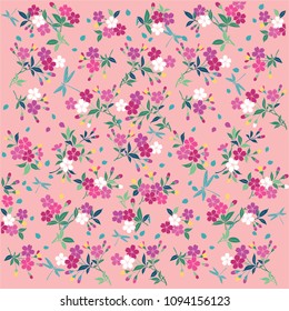 Romantic Flower Print Design