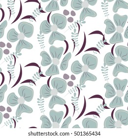 Romantic flower seamless pattern. For fabric textile prints and apparel.