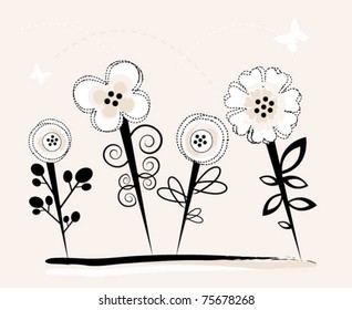Romantic flower set
