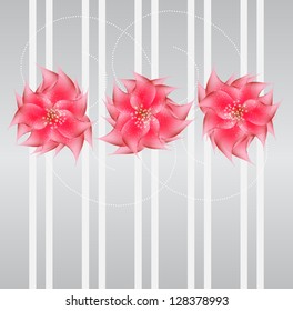 Romantic Flower vector Background