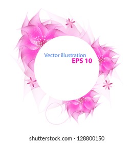 Romantic Flower vector Background