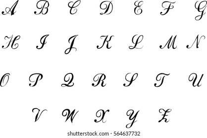 Romantic Font - Vector