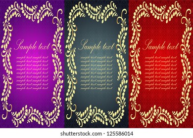 Romantic frame for design . Vector