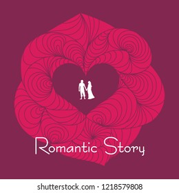 Romantic Frame from flower
