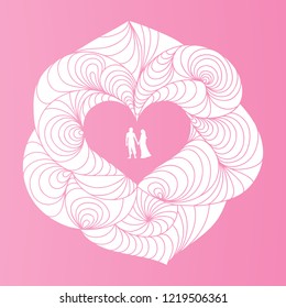 Romantic Frame from flower