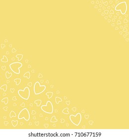 romantic frame with hearts. For prints, cards, invitations, birthday, holidays, party, celebration, wedding, Valentine's day. Vector illustration.
