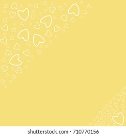 romantic frame with hearts. For prints, cards, invitations, birthday, holidays, party, celebration, wedding, Valentine's day. Vector illustration.