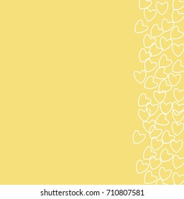 romantic frame with hearts. For prints, cards, invitations, birthday, holidays, party, celebration, wedding, Valentine's day. Vector illustration.