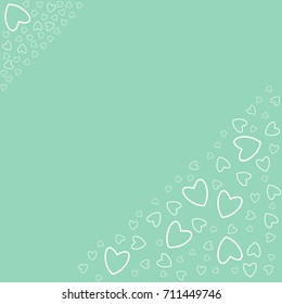 romantic frame with hearts. For prints, cards, invitations, birthday, holidays, party, celebration, wedding, Valentine's day. Vector illustration.