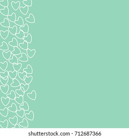 romantic frame with hearts. For prints, cards, invitations, birthday, holidays, party, celebration, wedding, Valentine's day.