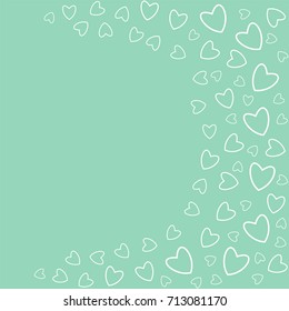 romantic frame with hearts. For prints, cards, invitations, birthday, holidays, party, celebration, wedding, Valentine's day.
