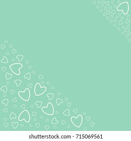romantic frame with hearts. For prints, cards, invitations, birthday, holidays, party, celebration, wedding, Valentine's day. Vector illustration.