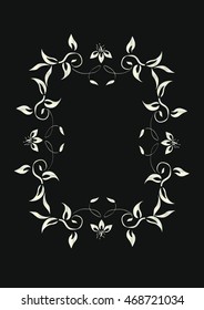 Romantic frames vector   -  design element