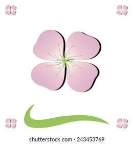 Romantic fuzzy flower background for congratulations and declarations of love