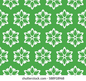romantic geometric floral seamless pattern. Vector illustration. For modern interior design, fashion textile print, wallpaper 