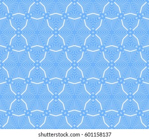romantic geometric floral seamless pattern. Vector illustration. For modern interior design, fashion textile print, wallpaper, decor panel