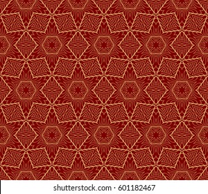 romantic geometric floral seamless pattern. Vector illustration. For modern interior design, fashion textile print, wallpaper, decor panel