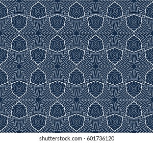 romantic geometric floral seamless pattern. Vector illustration. For modern interior design, fashion textile print, wallpaper, decor panel