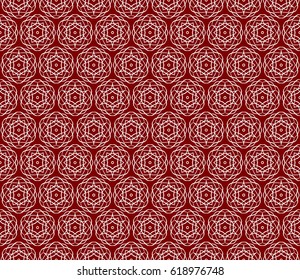 romantic geometric floral seamless pattern. Vector illustration. For modern interior design, fashion textile print, wallpaper, decor panel