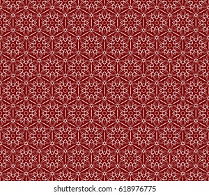 romantic geometric floral seamless pattern. Vector illustration. For modern interior design, fashion textile print, wallpaper, decor panel