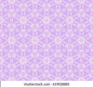 romantic geometric floral seamless pattern. Vector illustration. For modern interior design, fashion textile print, wallpaper, decor panel