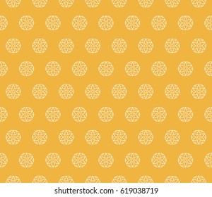 romantic geometric floral seamless pattern. Vector illustration. For modern interior design, fashion textile print, wallpaper, decor panel
