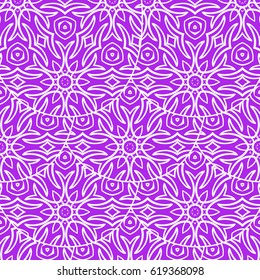 romantic geometric floral seamless pattern. Vector illustration. for printing on fabric, paper for scrapbooking, wallpaper, cover, page book.