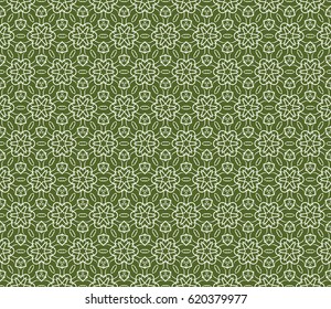 romantic geometric floral seamless pattern. Vector illustration. for printing on fabric, paper for scrapbooking, wallpaper, cover, page book.