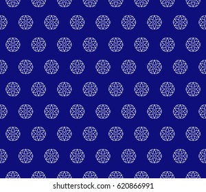 romantic geometric floral seamless pattern. Vector illustration. for printing on fabric, paper for scrapbooking, wallpaper, cover, page book.