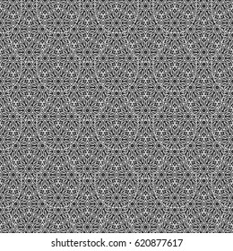 romantic geometric floral seamless pattern. Vector illustration. for printing on fabric, paper for scrapbooking, wallpaper, cover, page book.