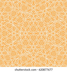 romantic geometric floral seamless pattern. Vector illustration. for printing on fabric, paper for scrapbooking, wallpaper, cover, page book.