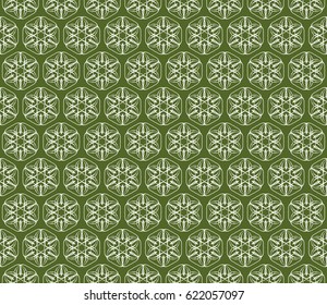 romantic geometric floral seamless pattern. Vector illustration. For modern interior design, fashion textile print, wallpaper, decor panel